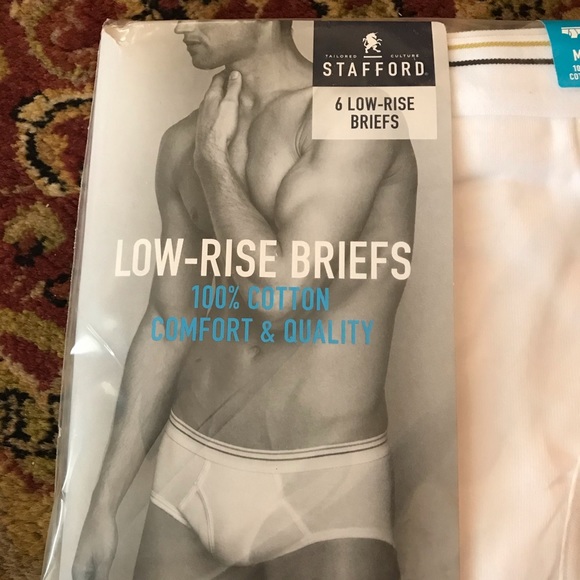 NWT Men’s Stafford Low Rise Briefs Size Large Multi 6 Briefs #1309L